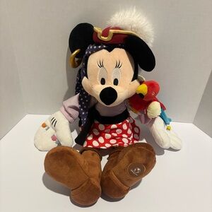 Disney Store Pirate Minnie Mouse Vintage Collector Plush Rare Hard to Find Vtg